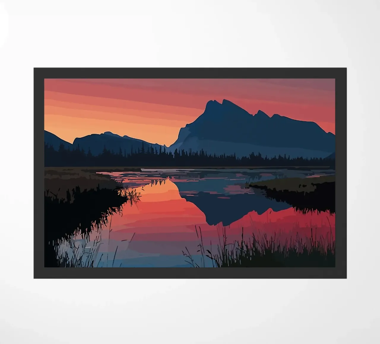 Mountain Reflection deurmat van todeo mark