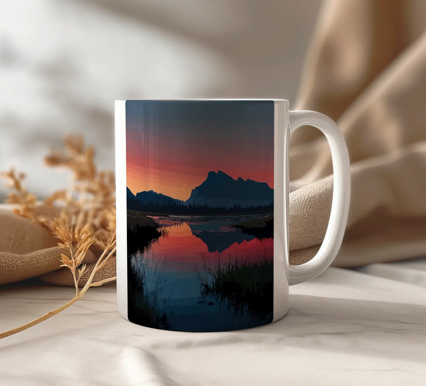 Mountain Reflection tazza in ceramica da todeo mark