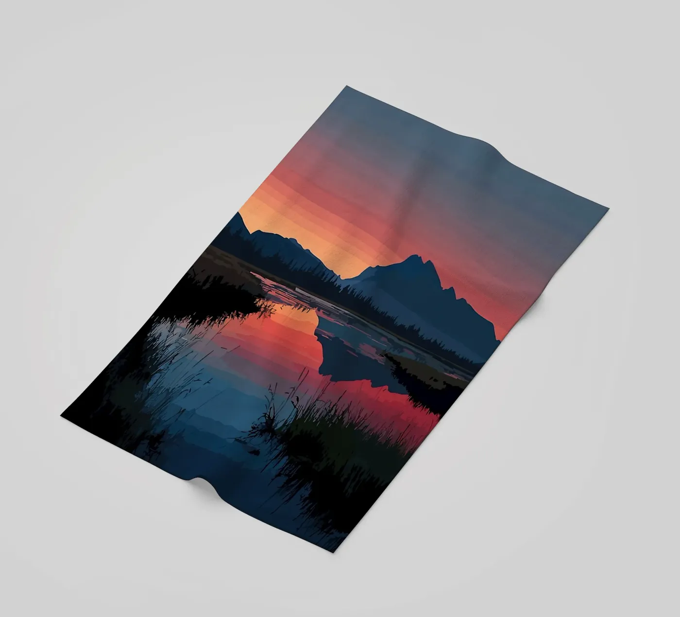 Mountain Reflection telo mare da todeo mark