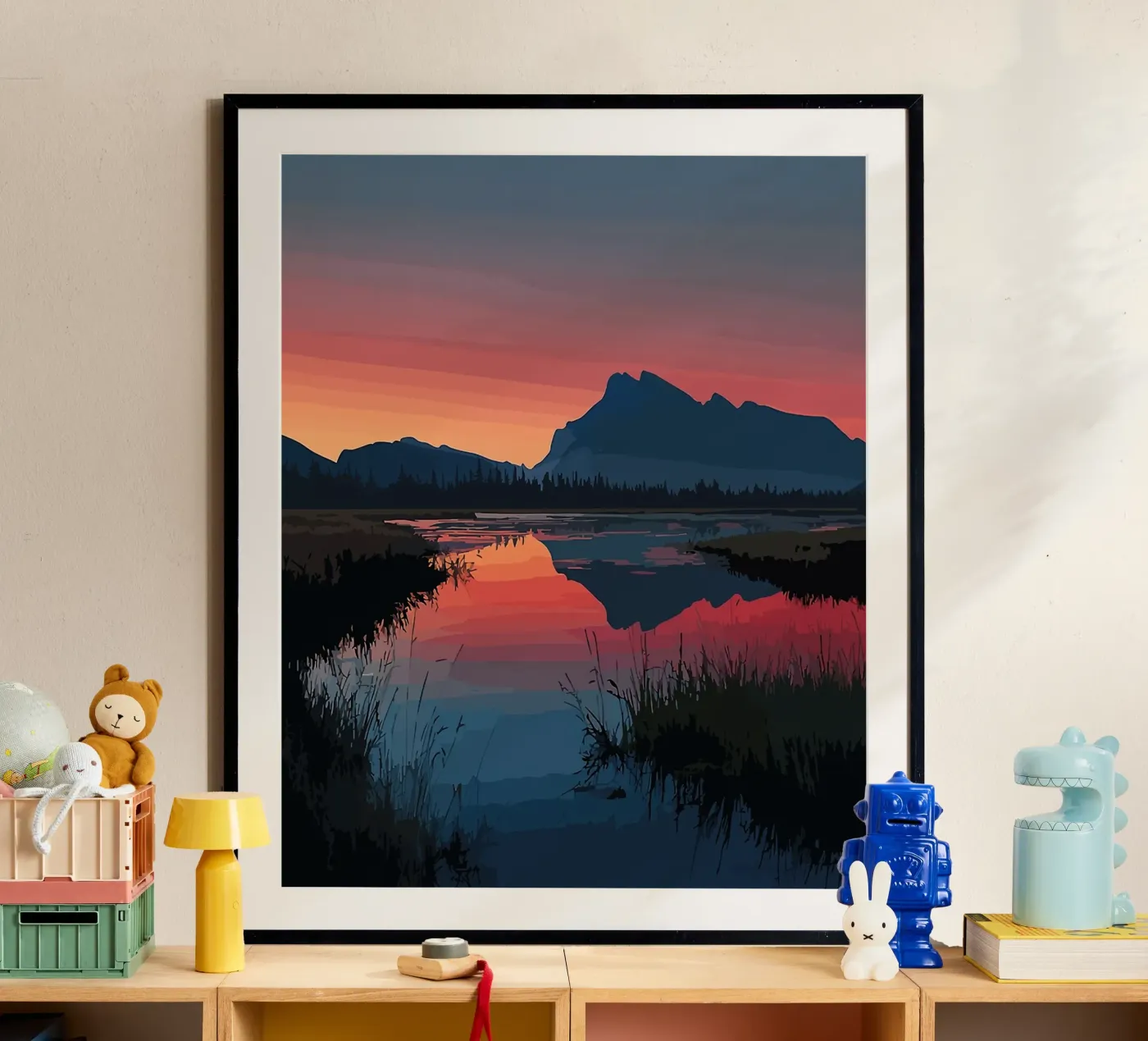 Mountain Reflection poster da todeo mark