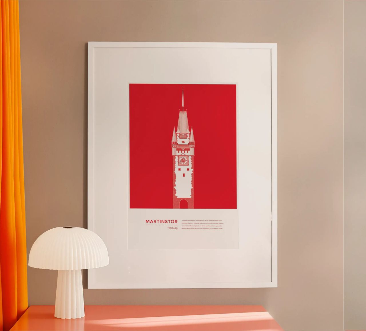 Michael Kunter - Martinstor Freiburg Poster von The Artcircle