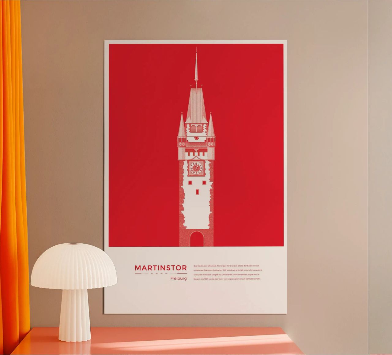 Michael Kunter - Martinstor Freiburg Poster von The Artcircle