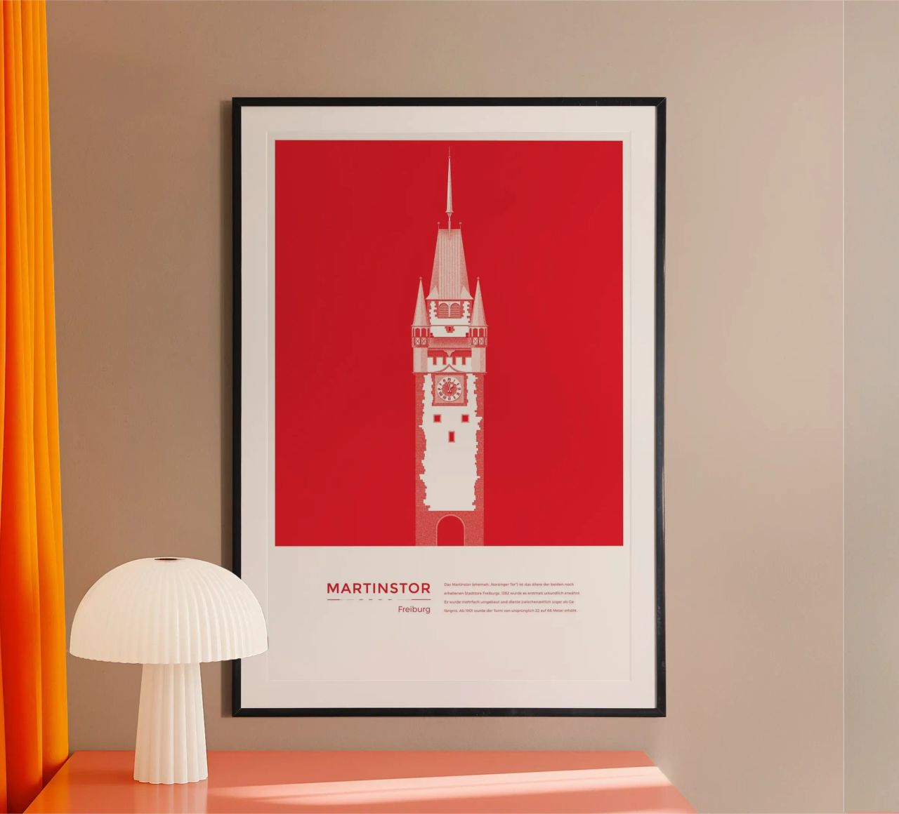 Michael Kunter - Martinstor Freiburg Poster von The Artcircle