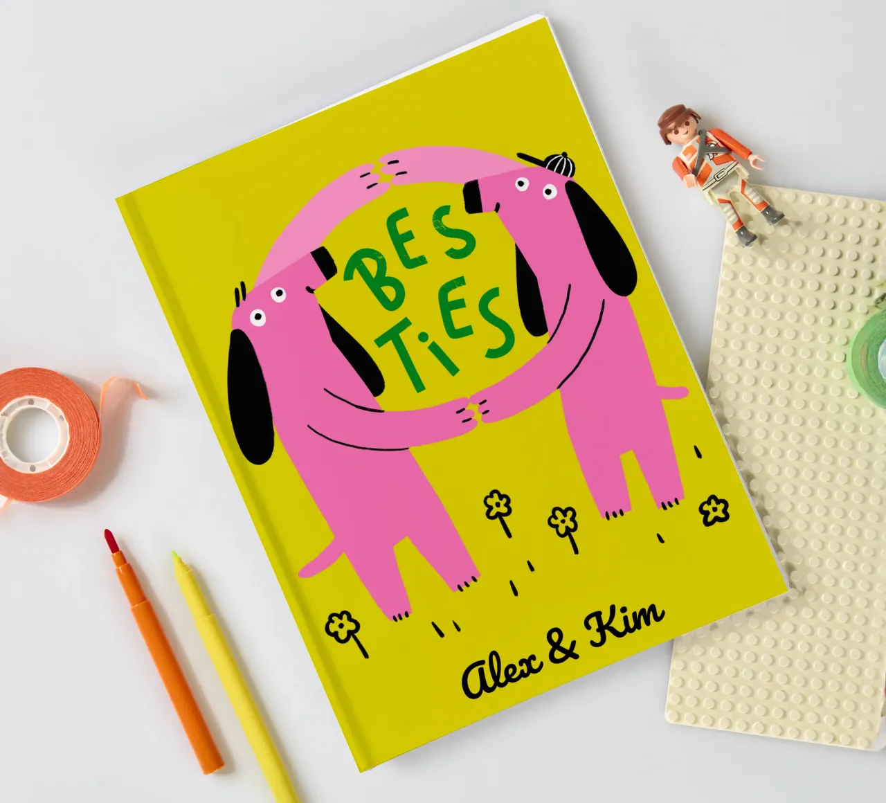 Besties - Personalisable notebook by aucontraire