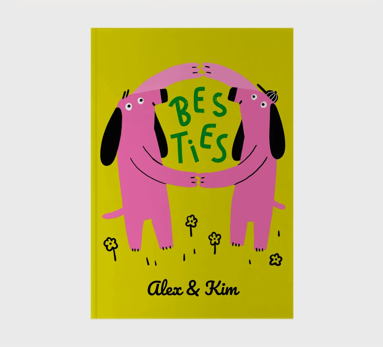 Besties - Personalisable notebook by aucontraire