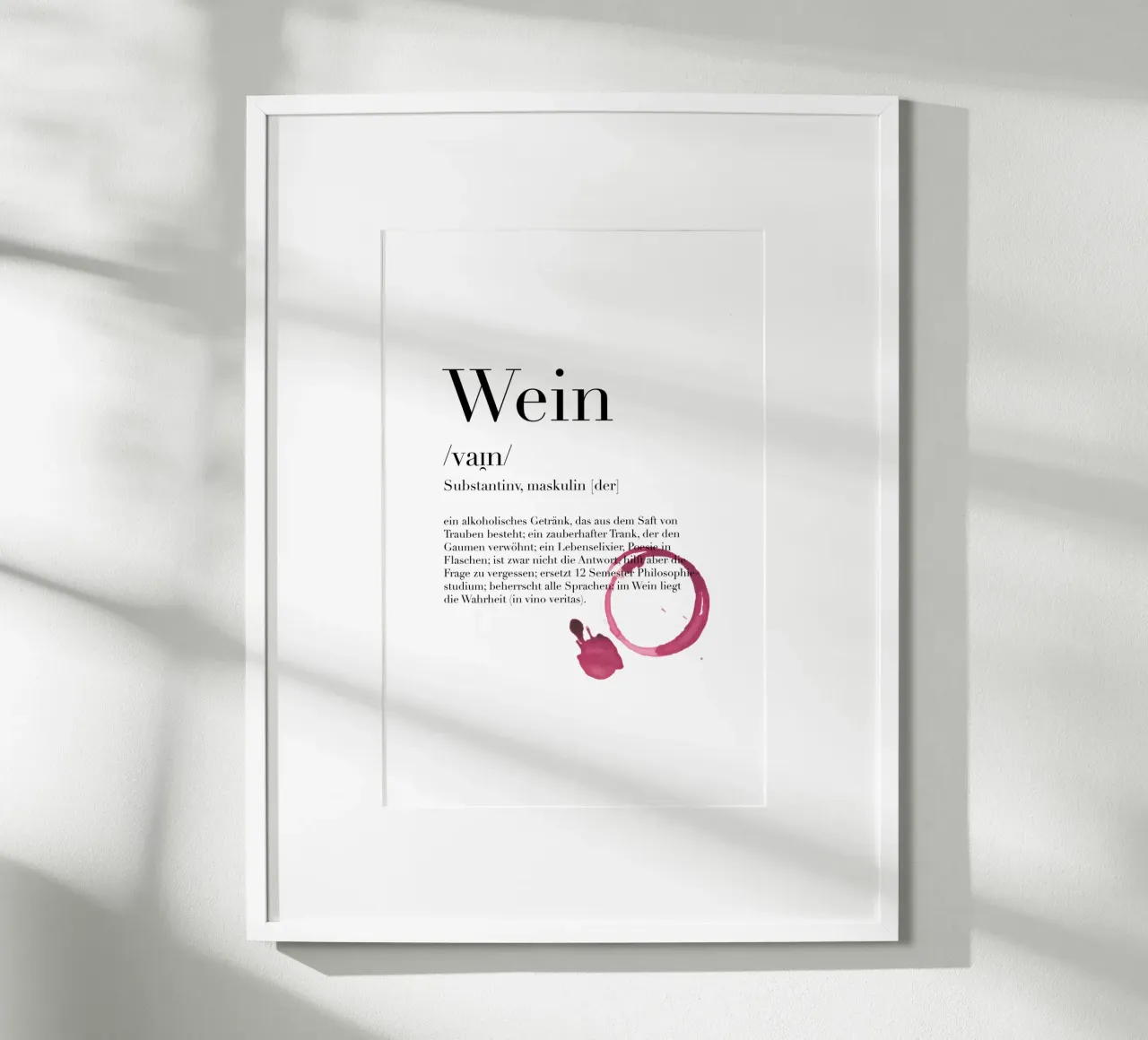 Wein - Definition poster da artbox44