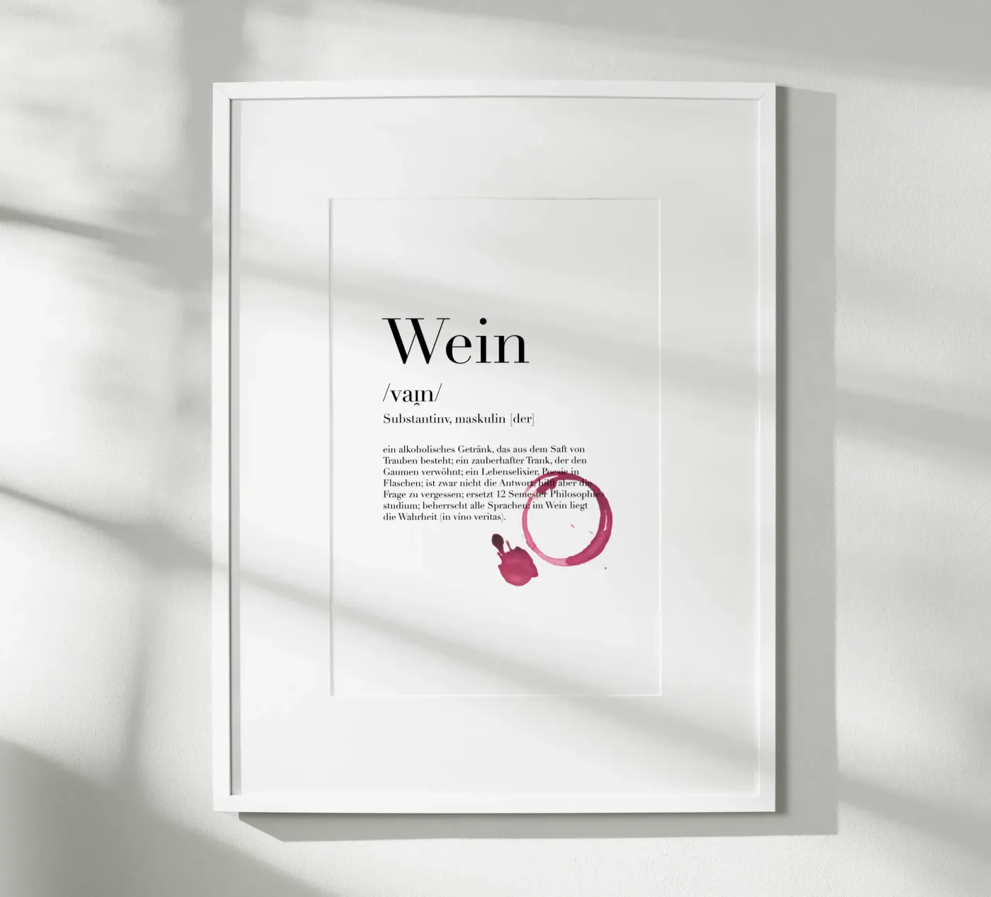 Wein - Definition poster da artbox44