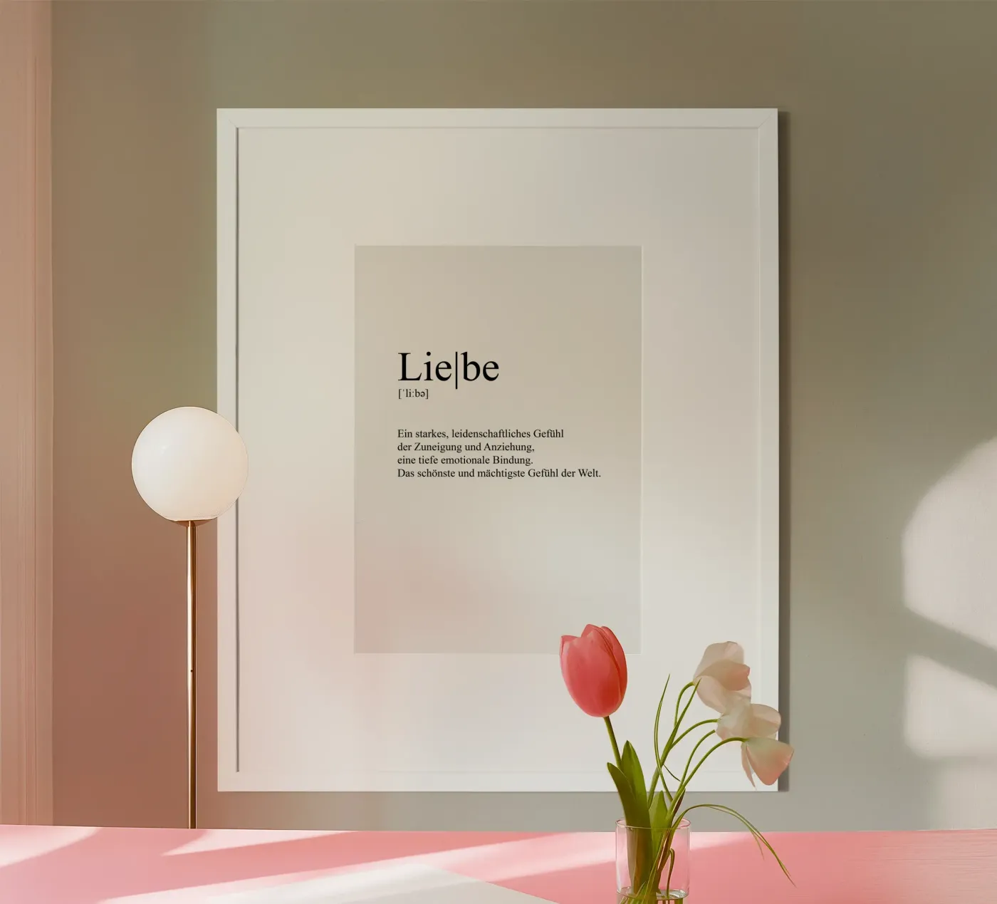 Liebe - Definition poster by artbox44