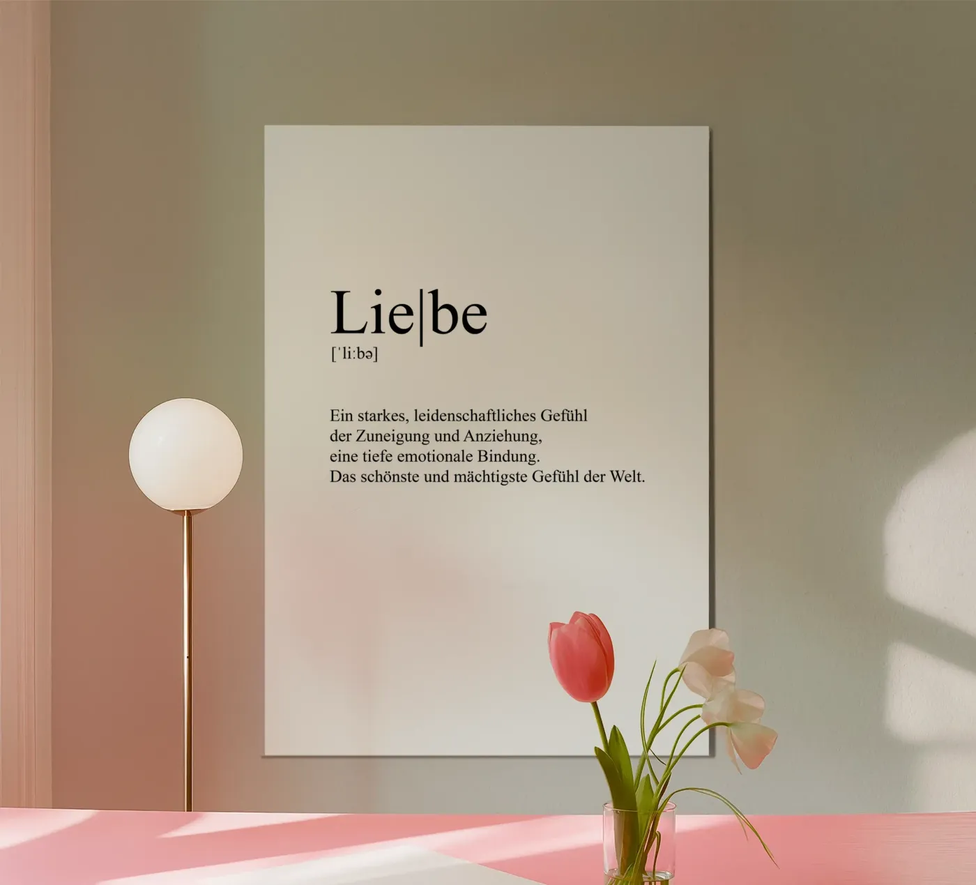 Liebe - Definition poster by artbox44