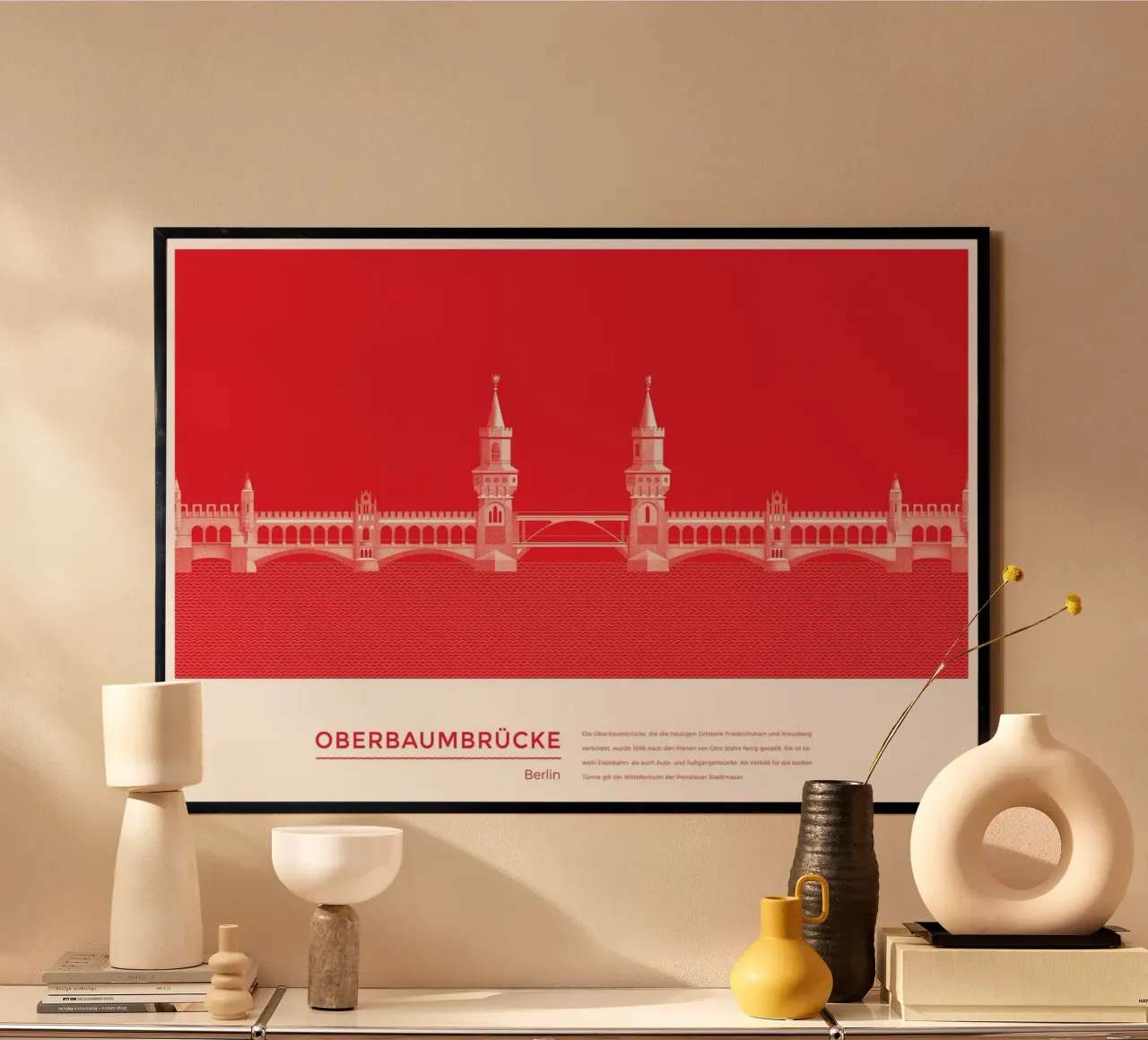 Michael Kunter - Oberbaumbrücke Berlin poster da The Artcircle