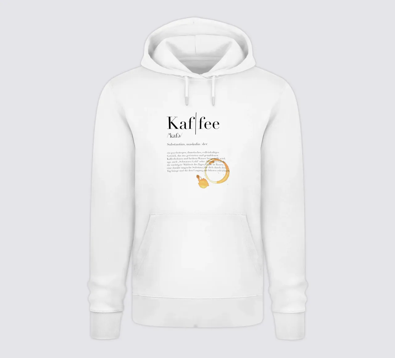 Kaffee - Definition felpa con cappuccio da artbox44