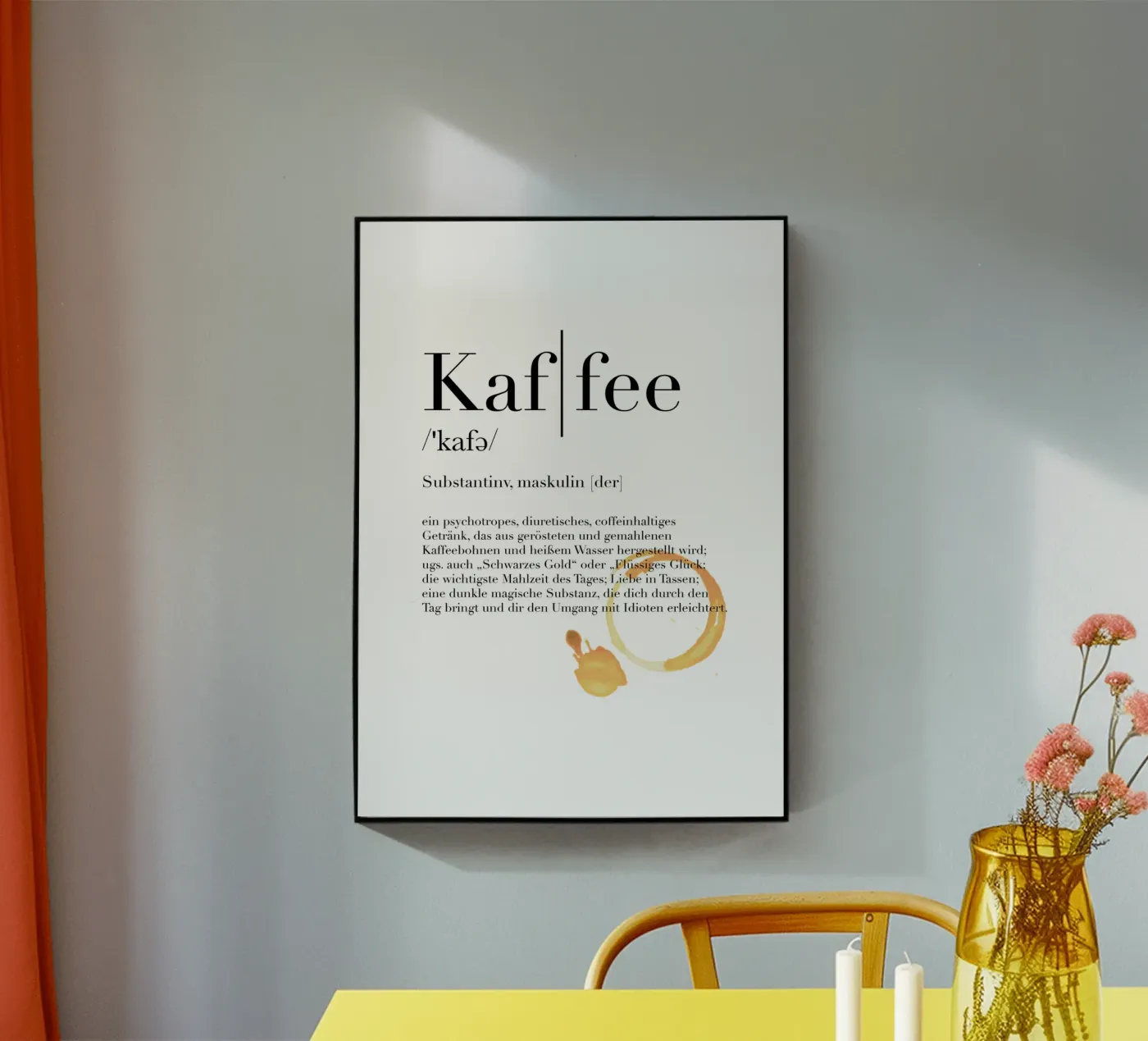 Kaffee - Definition plexiglas de artbox44