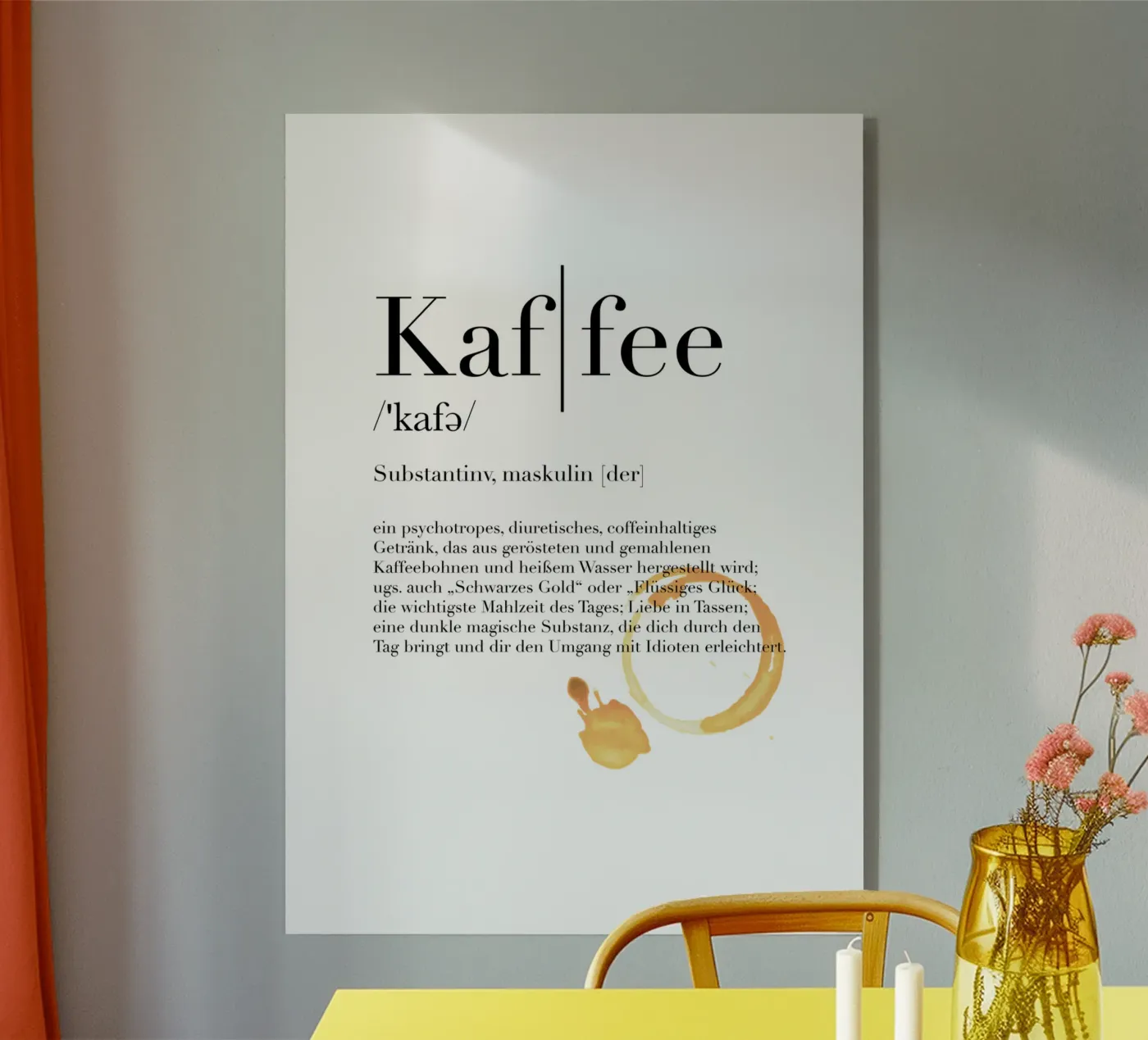 Kaffee - Definition plexiglas de artbox44