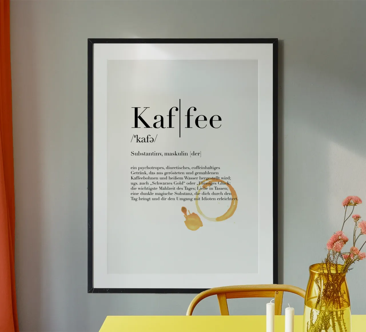 Kaffee - Definition poster da artbox44