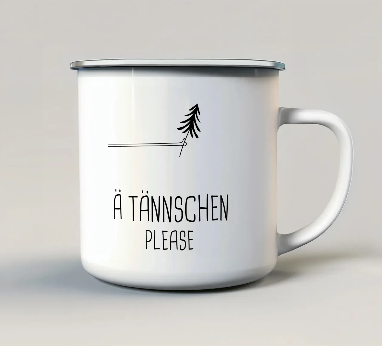 A Tännschen please tazza in smalto da artbox44