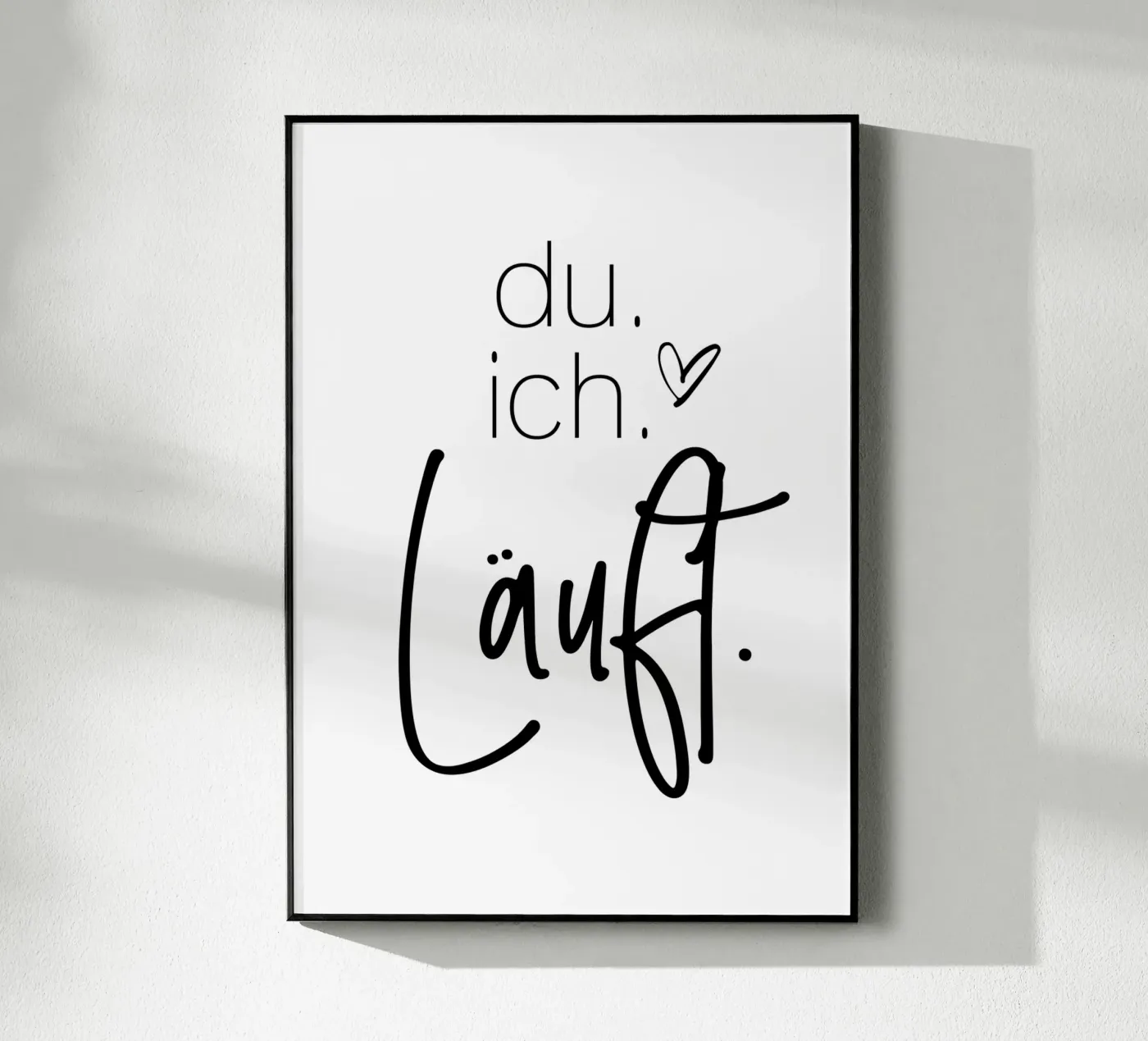 Du Ich Läuft plexiglass da artbox44