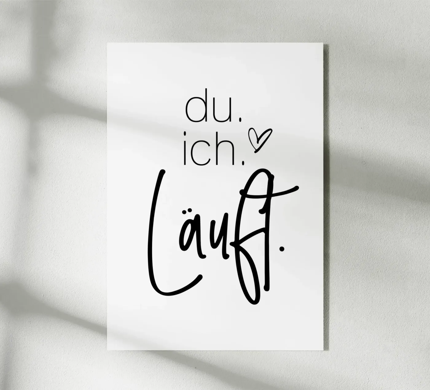 Du Ich Läuft plexiglass da artbox44