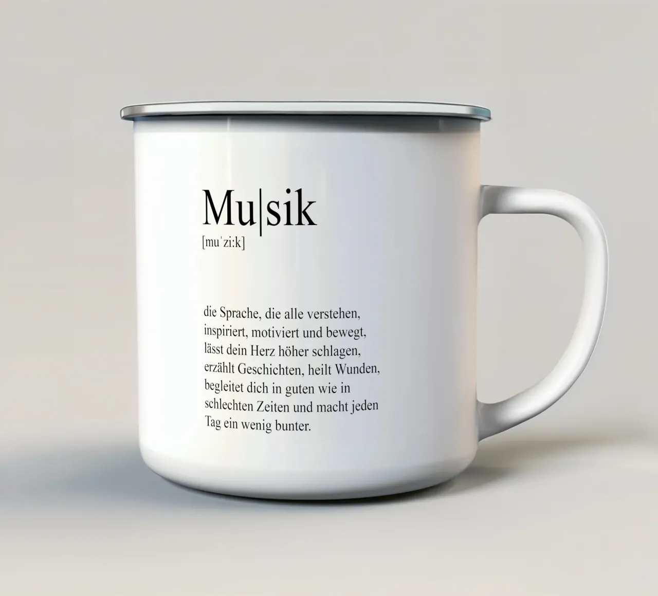 Musik Definition tazza in smalto da artbox44