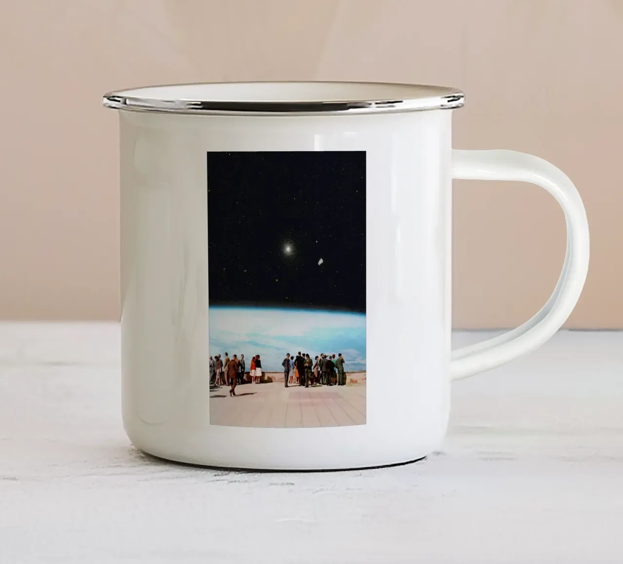 Sono qui! tazza in smalto da Dapidoka