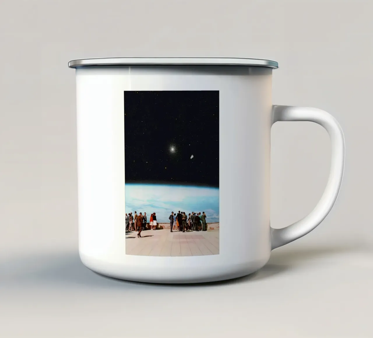 Sono qui! tazza in smalto da Dapidoka