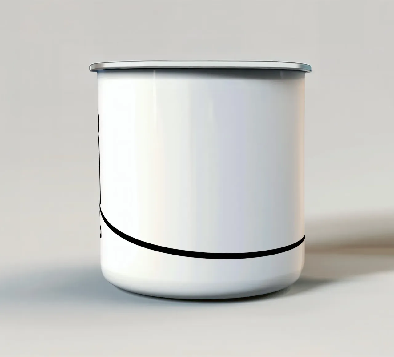 Overhang - Tipografia per pareti di arrampicata tazza in smalto da justclimberthings