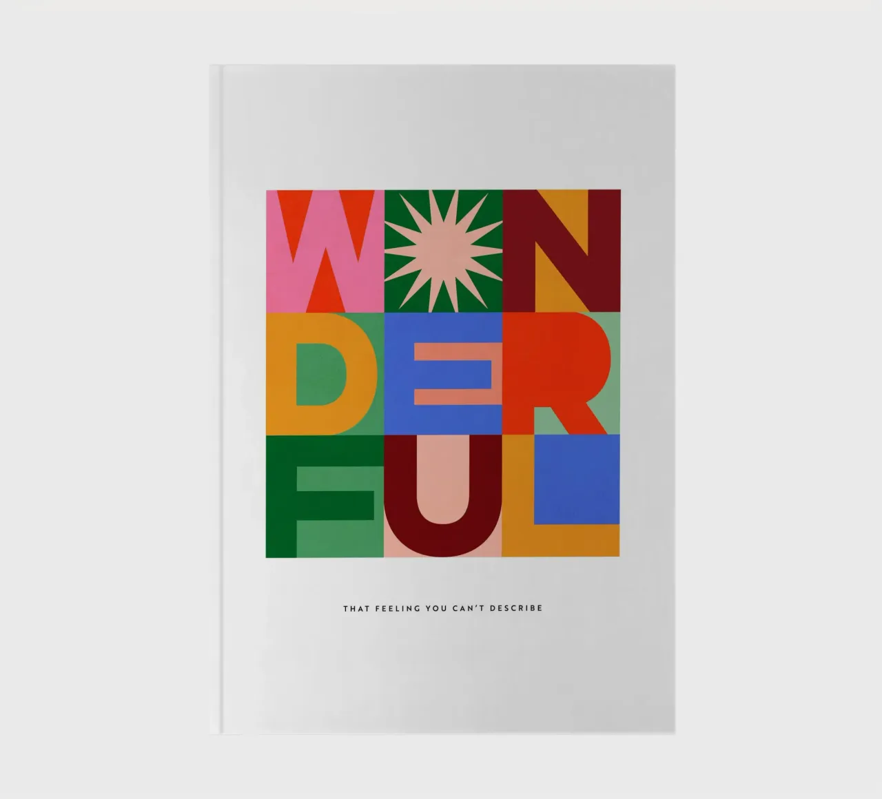 Wunderbare" festliche typografische Kunst - fett und hell Notizbuch von Dominique Vari Christmas