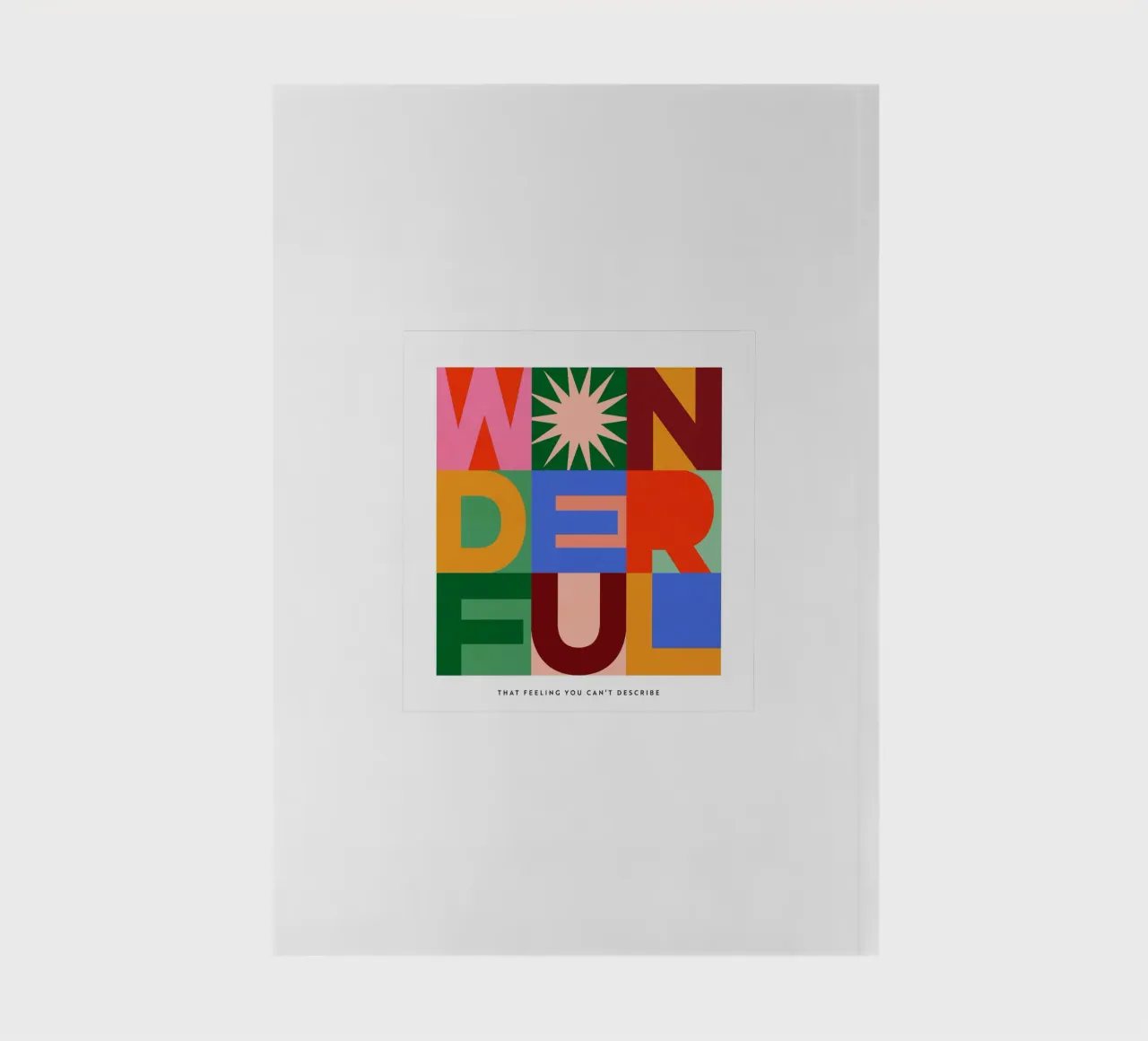 Wunderbare" festliche typografische Kunst - fett und hell Notizbuch von Dominique Vari Christmas