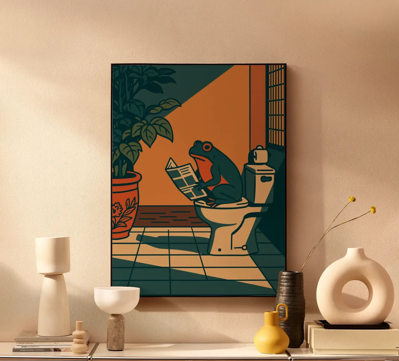 The Reading Frog plexiglass da vintageshop