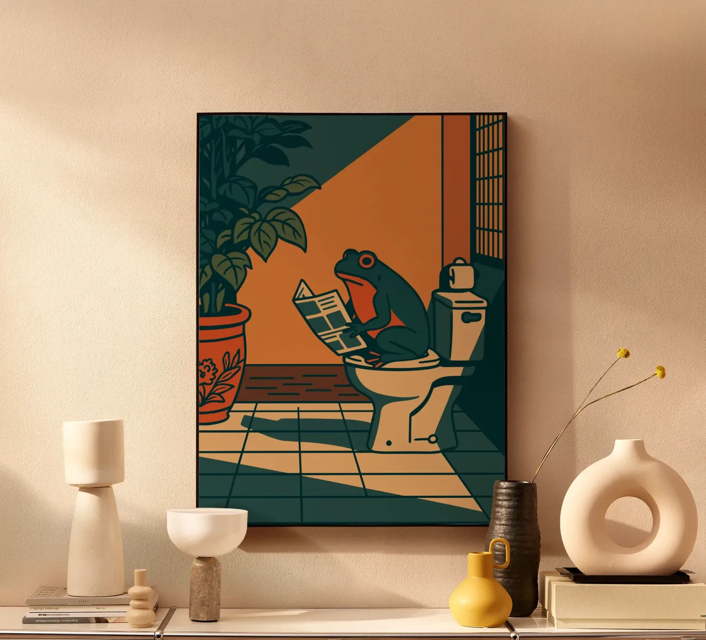 The Reading Frog plexiglas de vintageshop