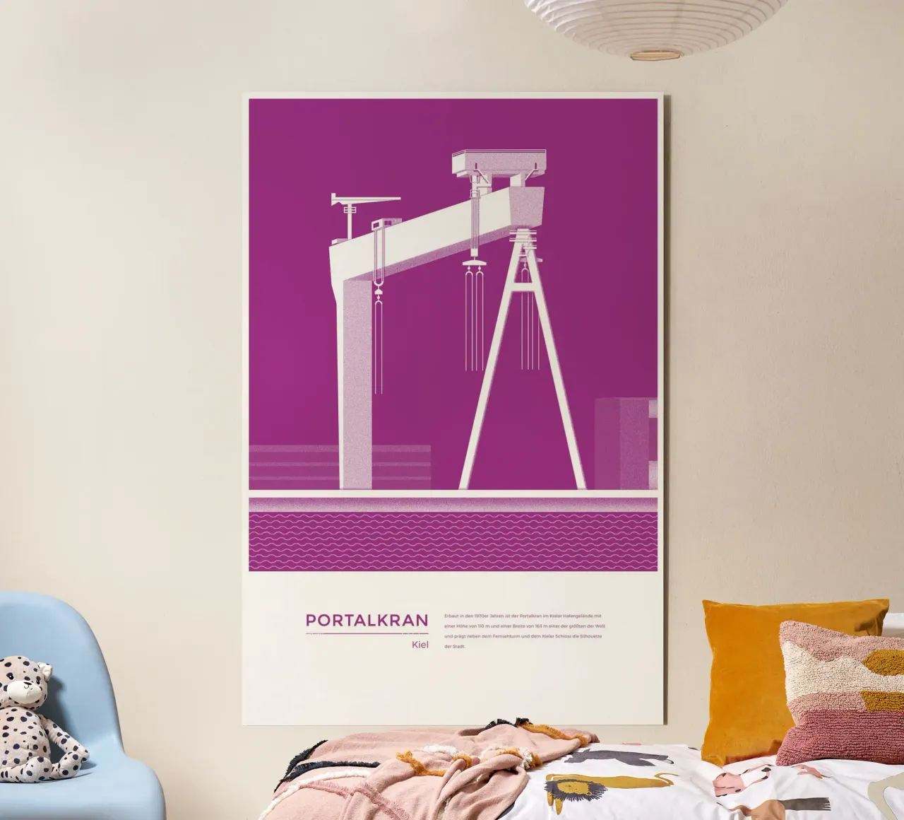 Michael Kunter - Portalkran Kiel alluminio dibond da The Artcircle