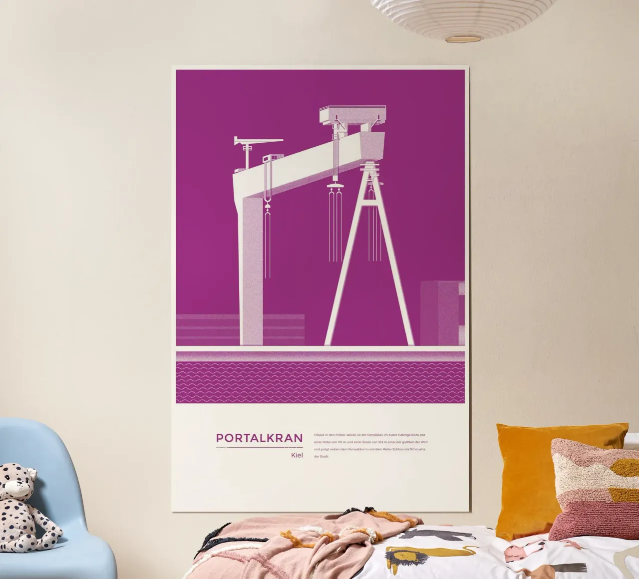 Michael Kunter - Portalkran Kiel poster da The Artcircle