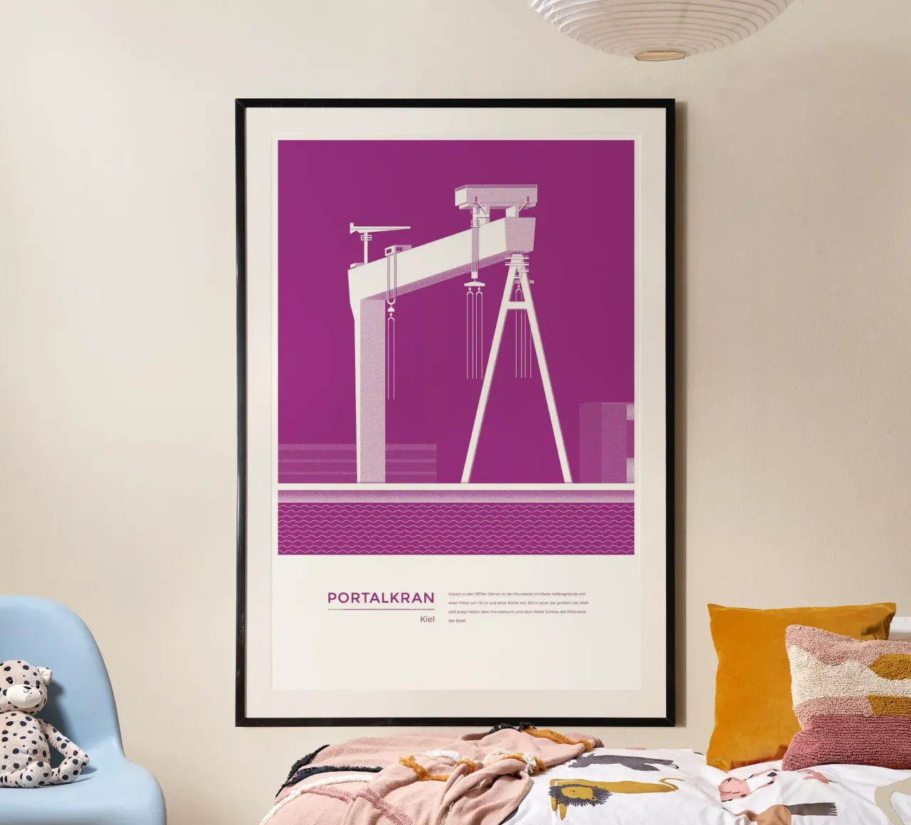 Michael Kunter - Portalkran Kiel poster da The Artcircle