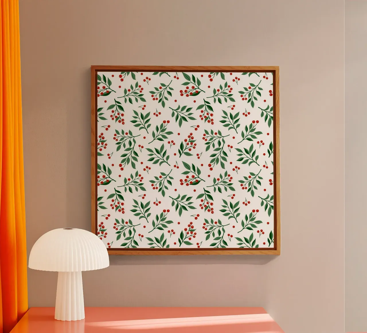 Holly Plant Pattern plexiglass da Vivi Nicolin