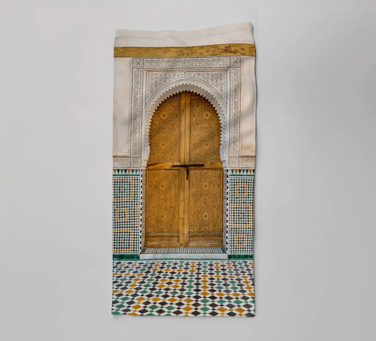 Moroccan colorful architecture asciugamano da bagno da photolovers