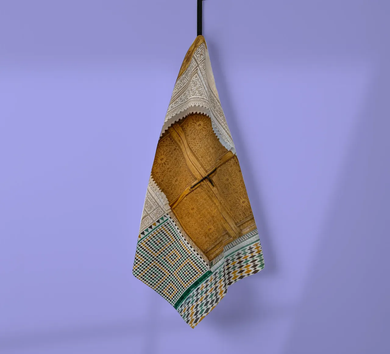 Moroccan colorful architecture canovaccio da cucina da photolovers