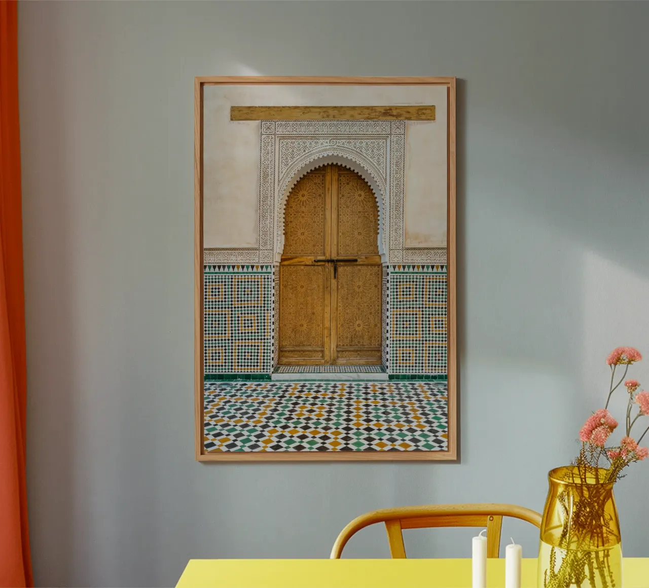 Moroccan colorful architecture alluminio dibond da photolovers