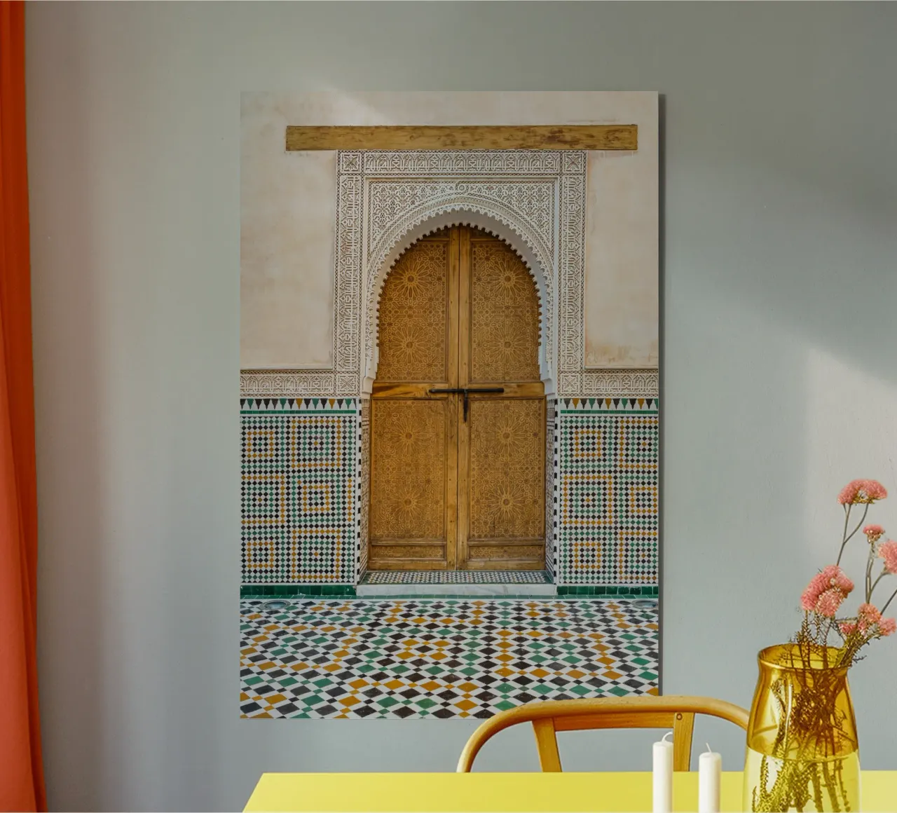 Moroccan colorful architecture alluminio dibond da photolovers