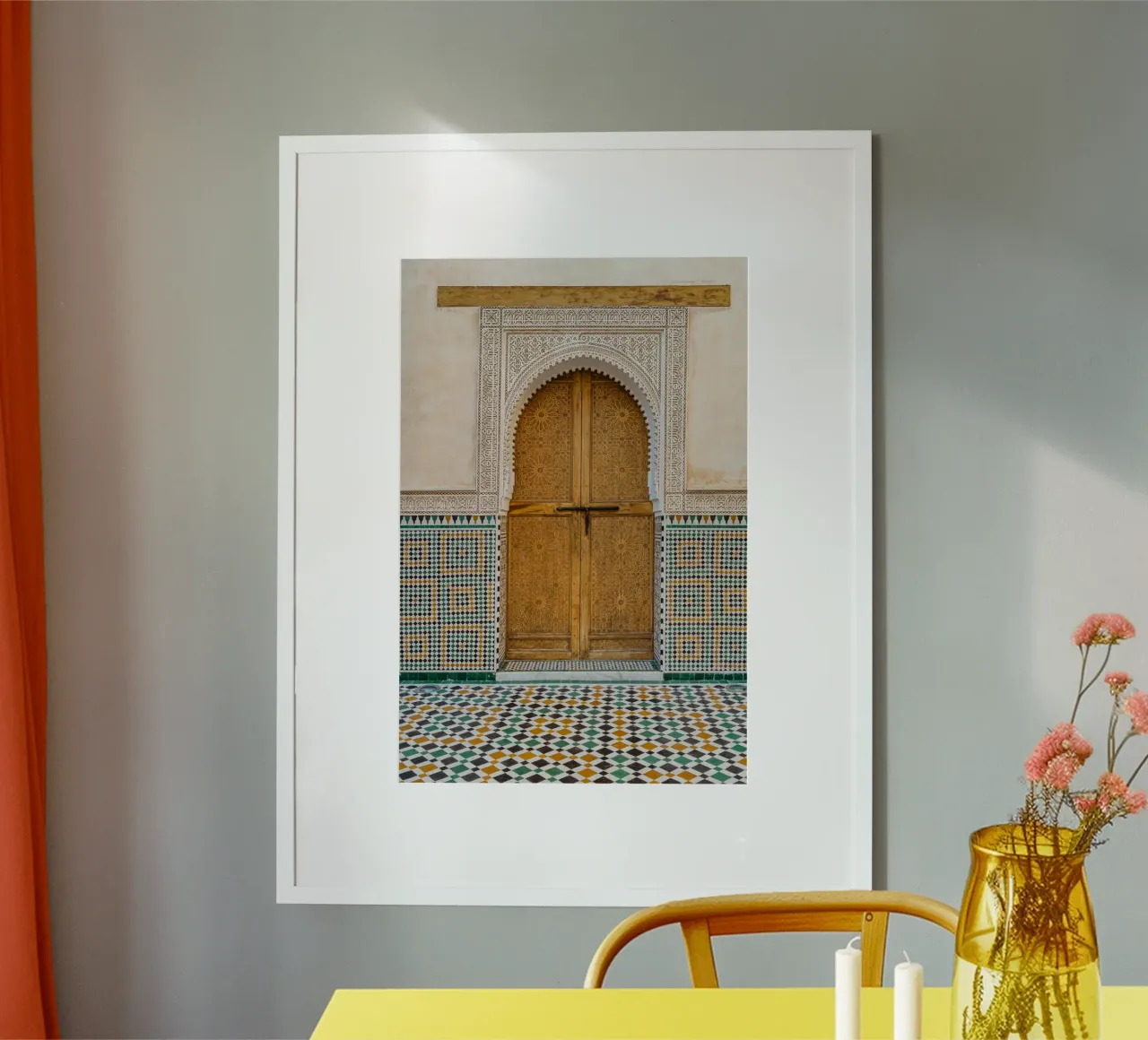 Moroccan colorful architecture carta hahnemühle da photolovers