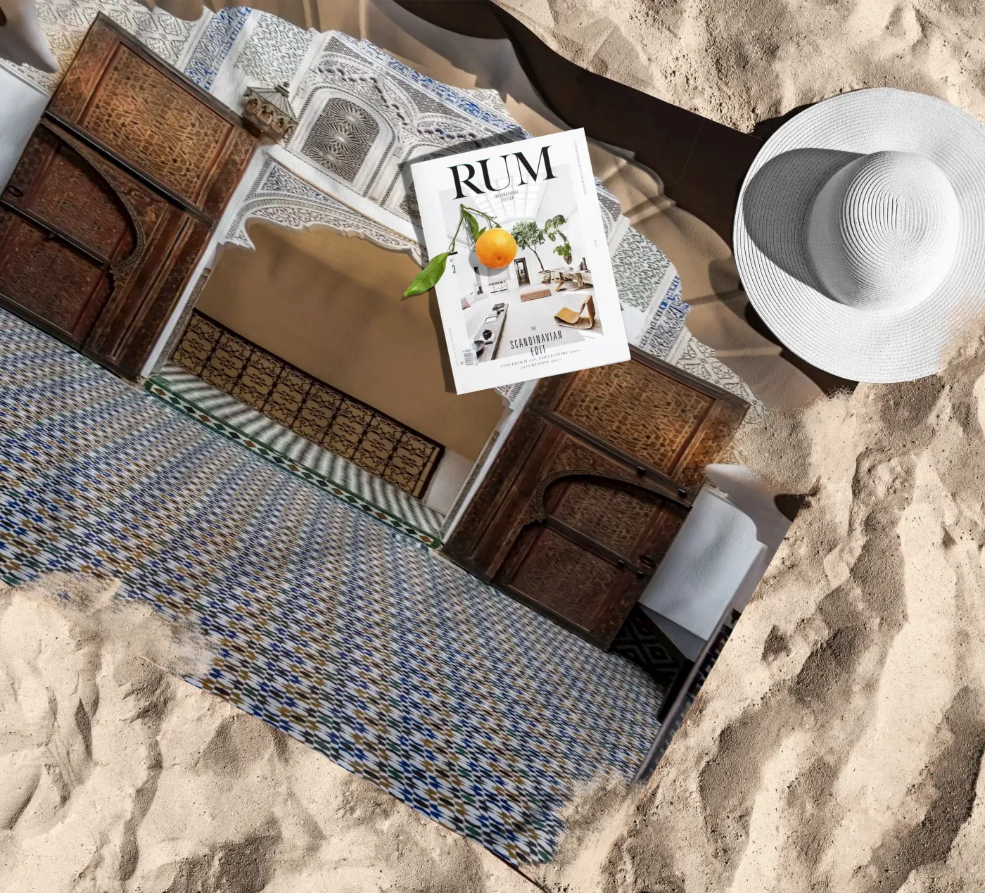 Moroccan interior strandhanddoek van photolovers