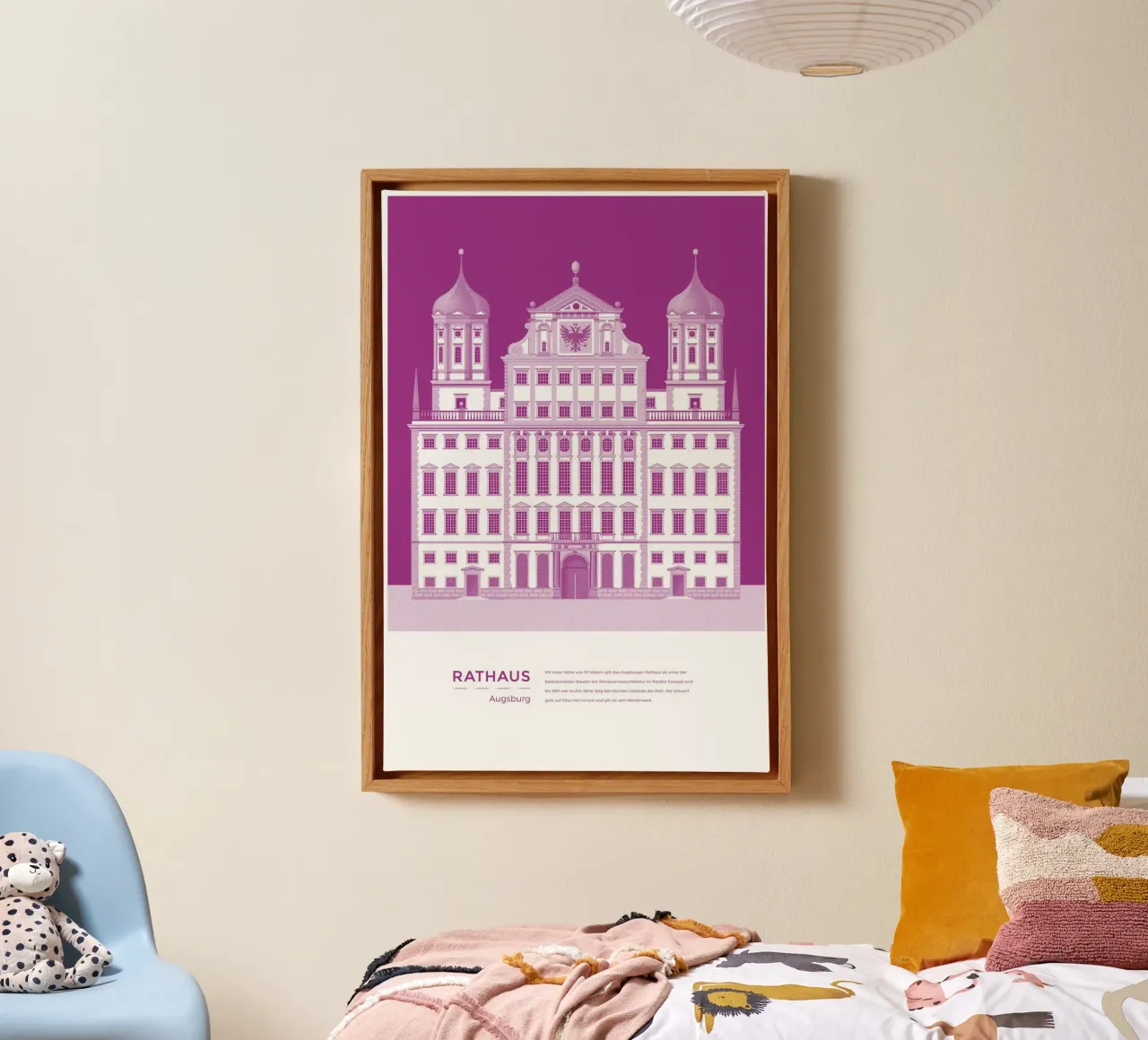 Michael Kunter - Rathaus Kiel tela con Cornice a cassetta da The Artcircle