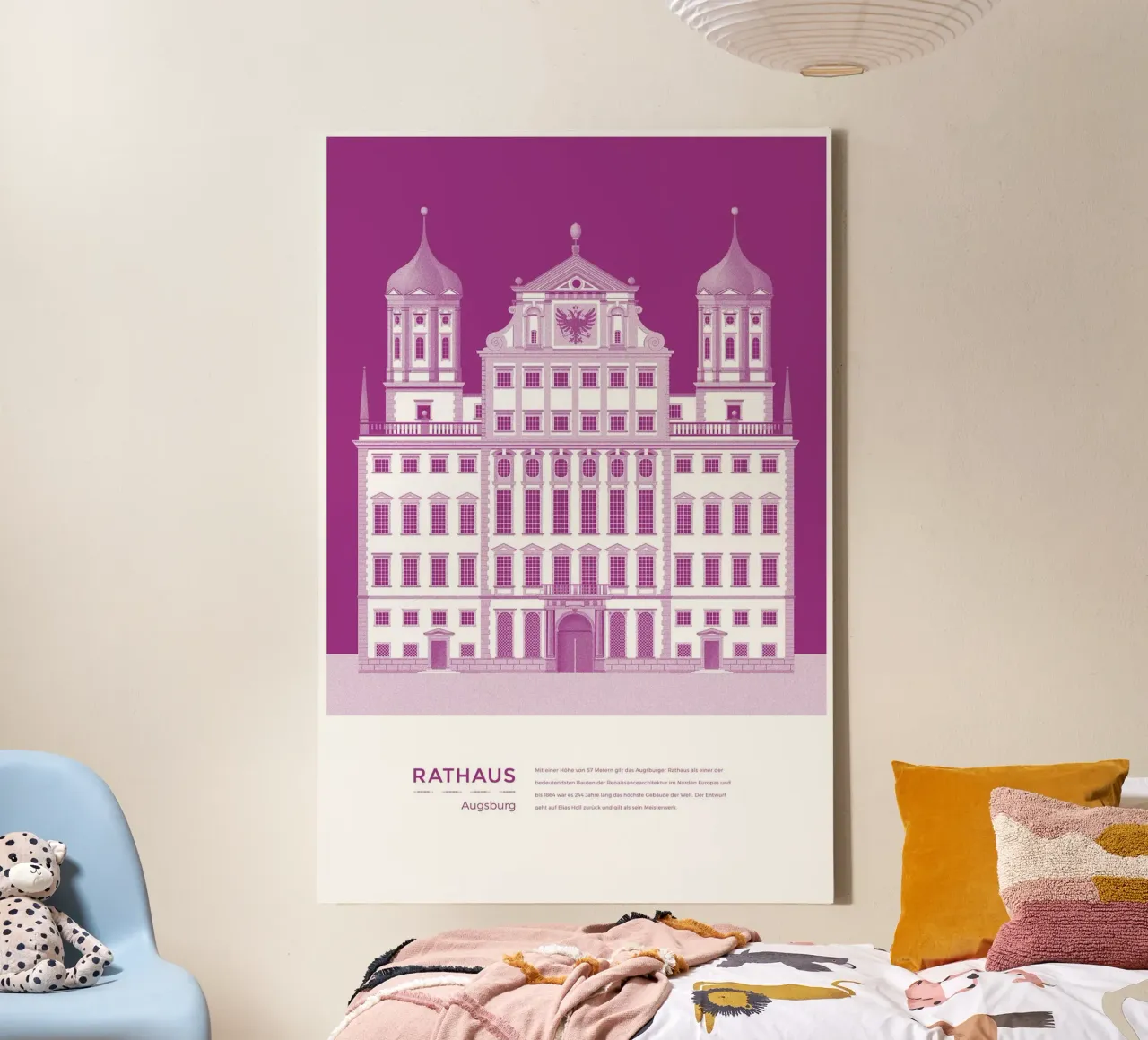 Michael Kunter - Rathaus Kiel tela con Cornice a cassetta da The Artcircle