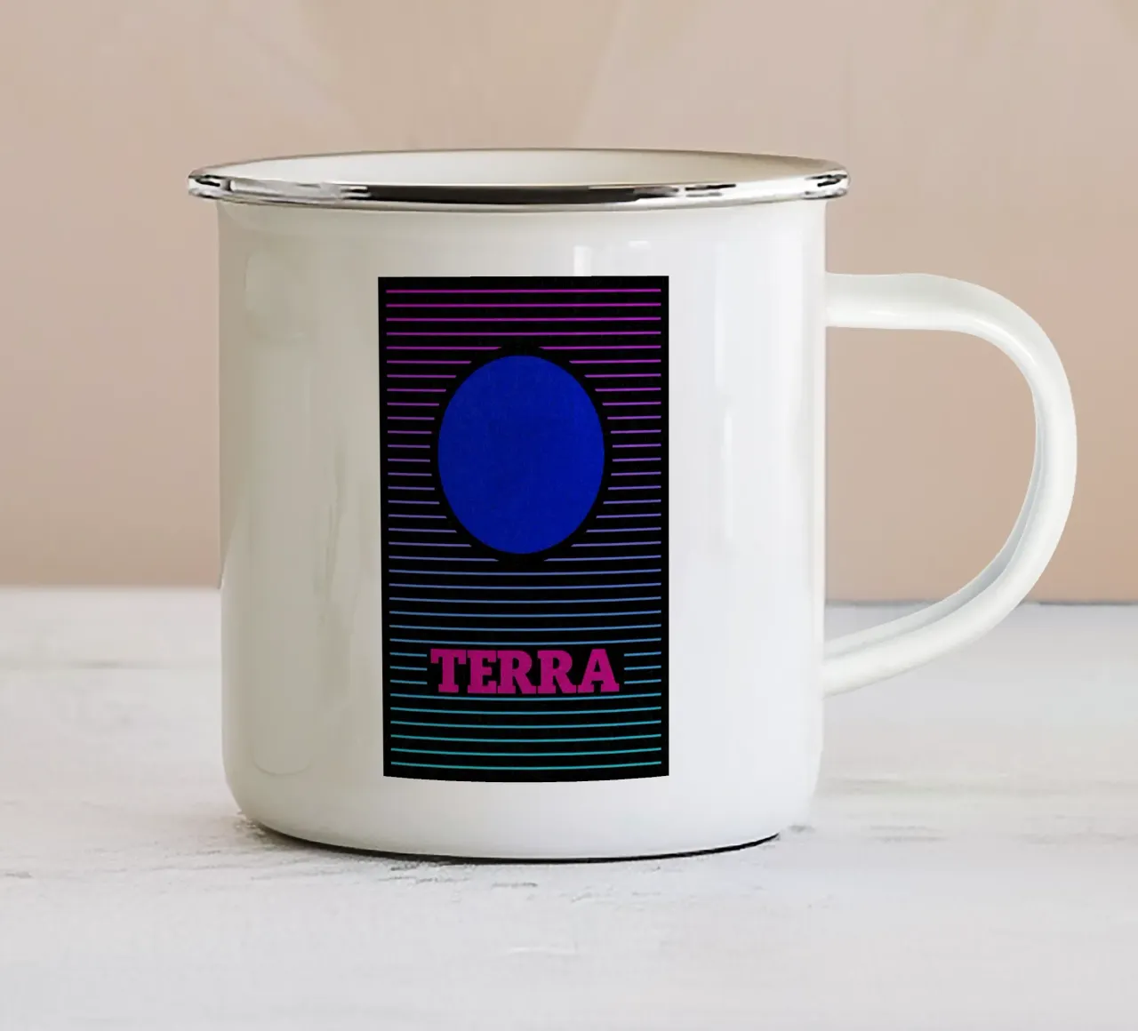 Terra tazza in smalto da Rosi Feist
