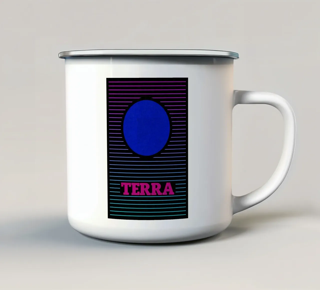 Terra tazza in smalto da Rosi Feist