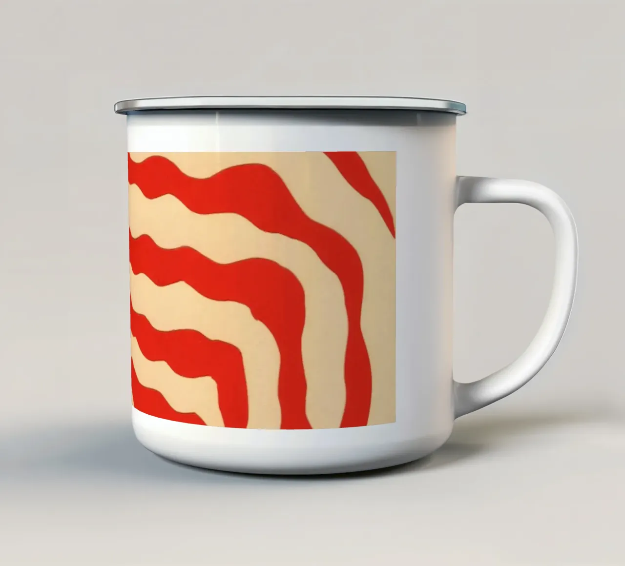 Pianta zebrata tazza in smalto da Rosi Feist