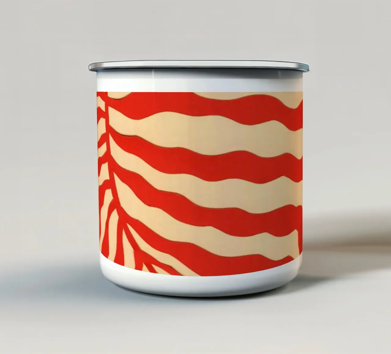 Pianta zebrata tazza in smalto da Rosi Feist