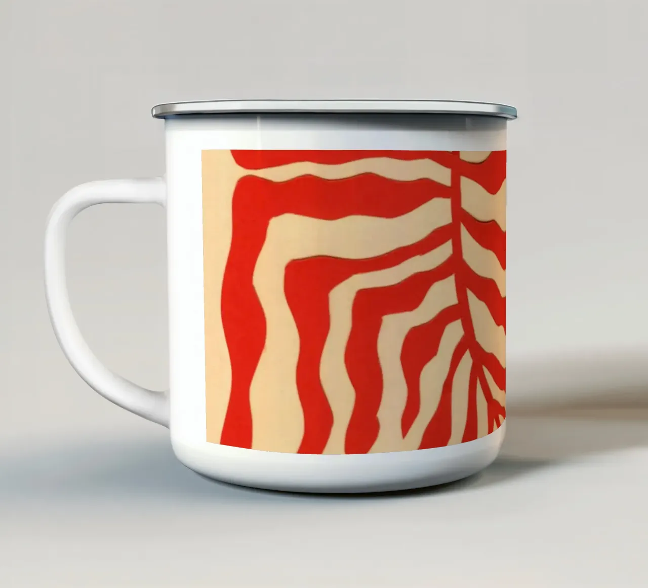 Pianta zebrata tazza in smalto da Rosi Feist