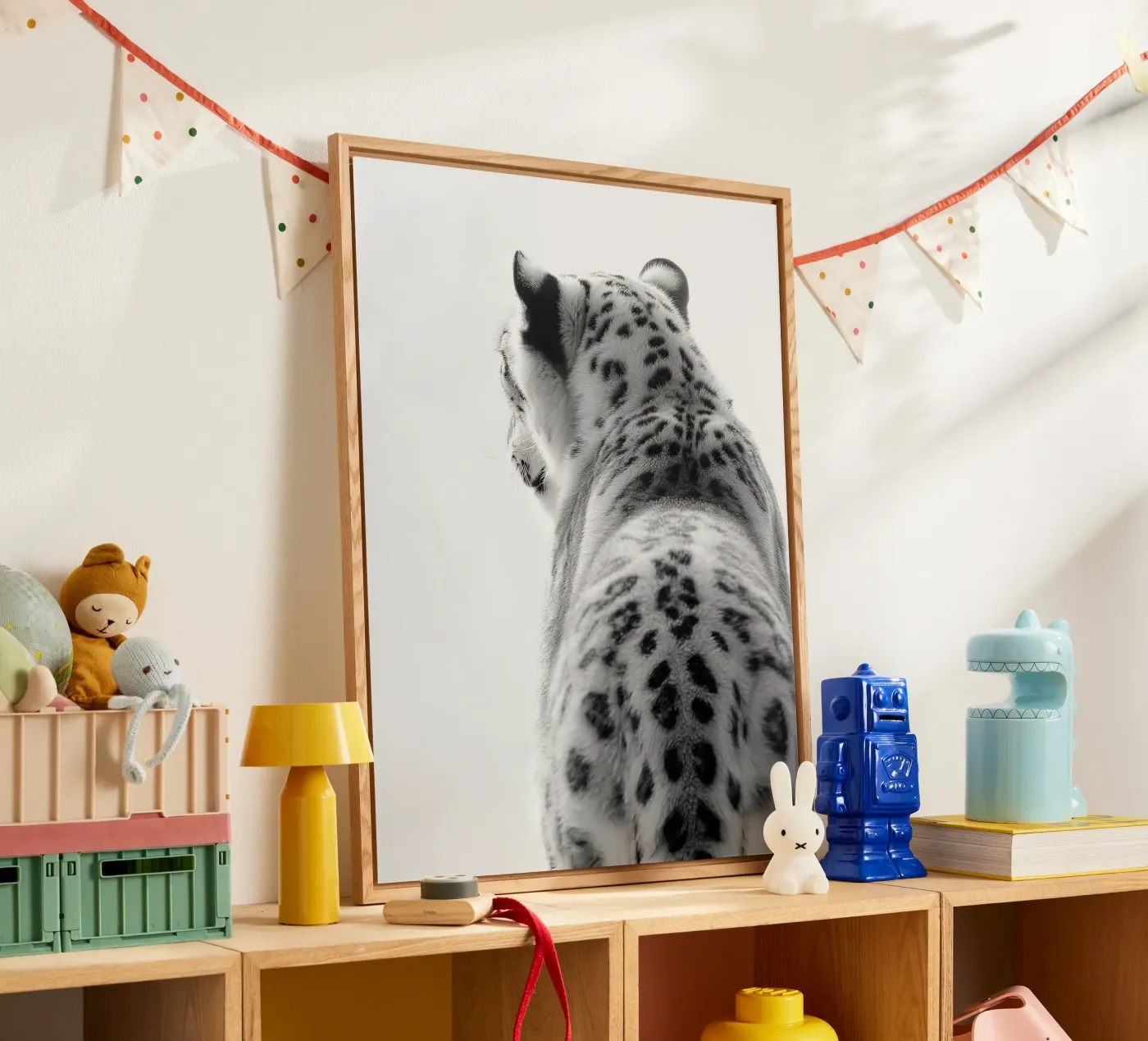 Snow Leopard Grace Acryl-Glas von Mononoir