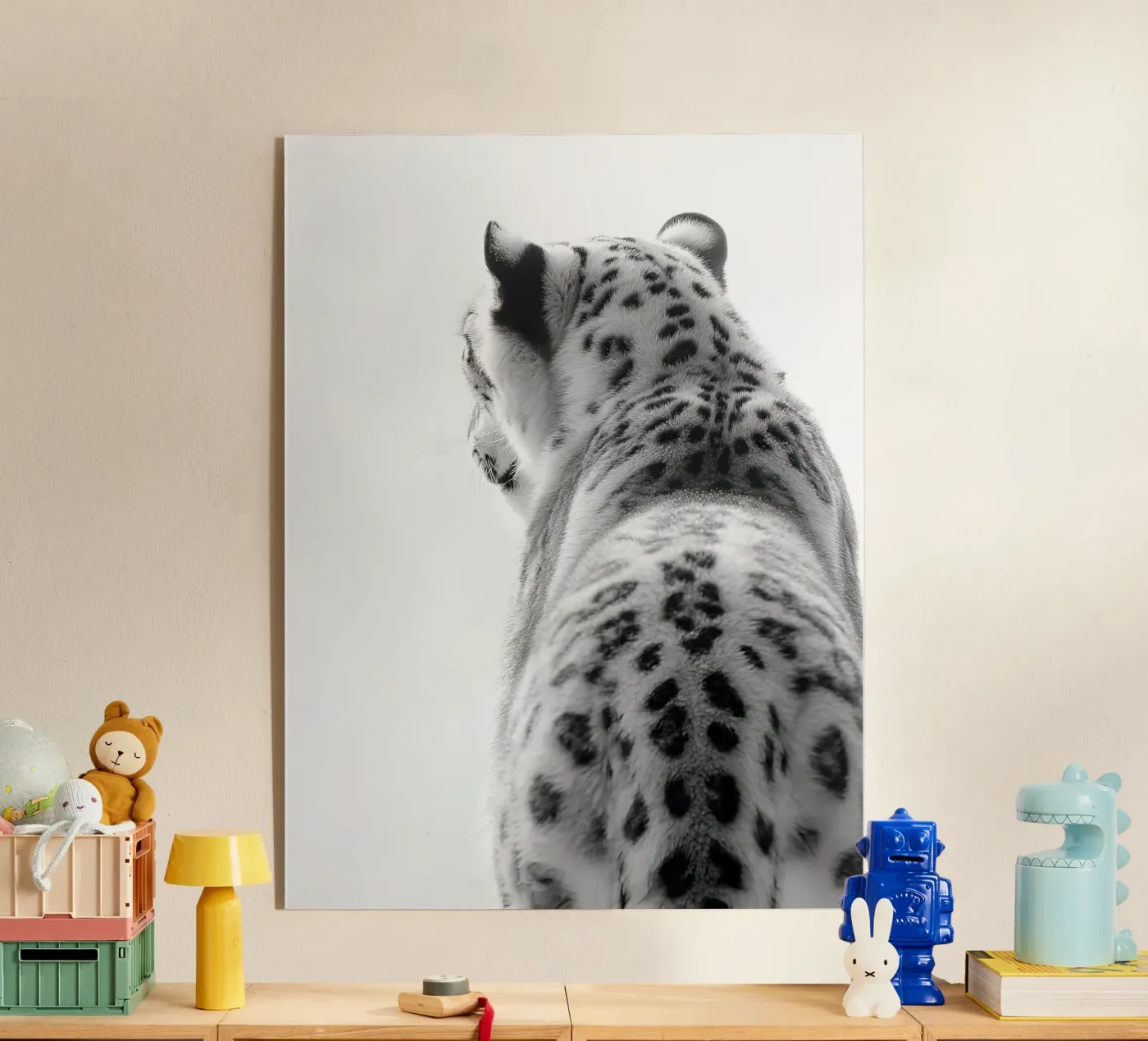 Snow Leopard Grace Acryl-Glas von Mononoir