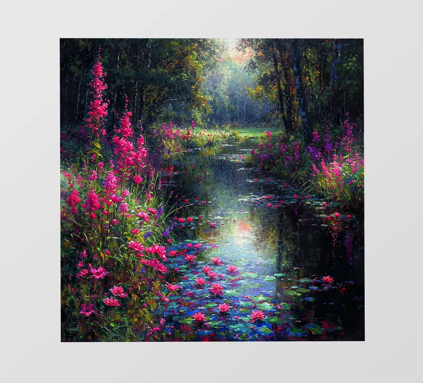 Flowered Stream fotobehang van Seitz Michelle