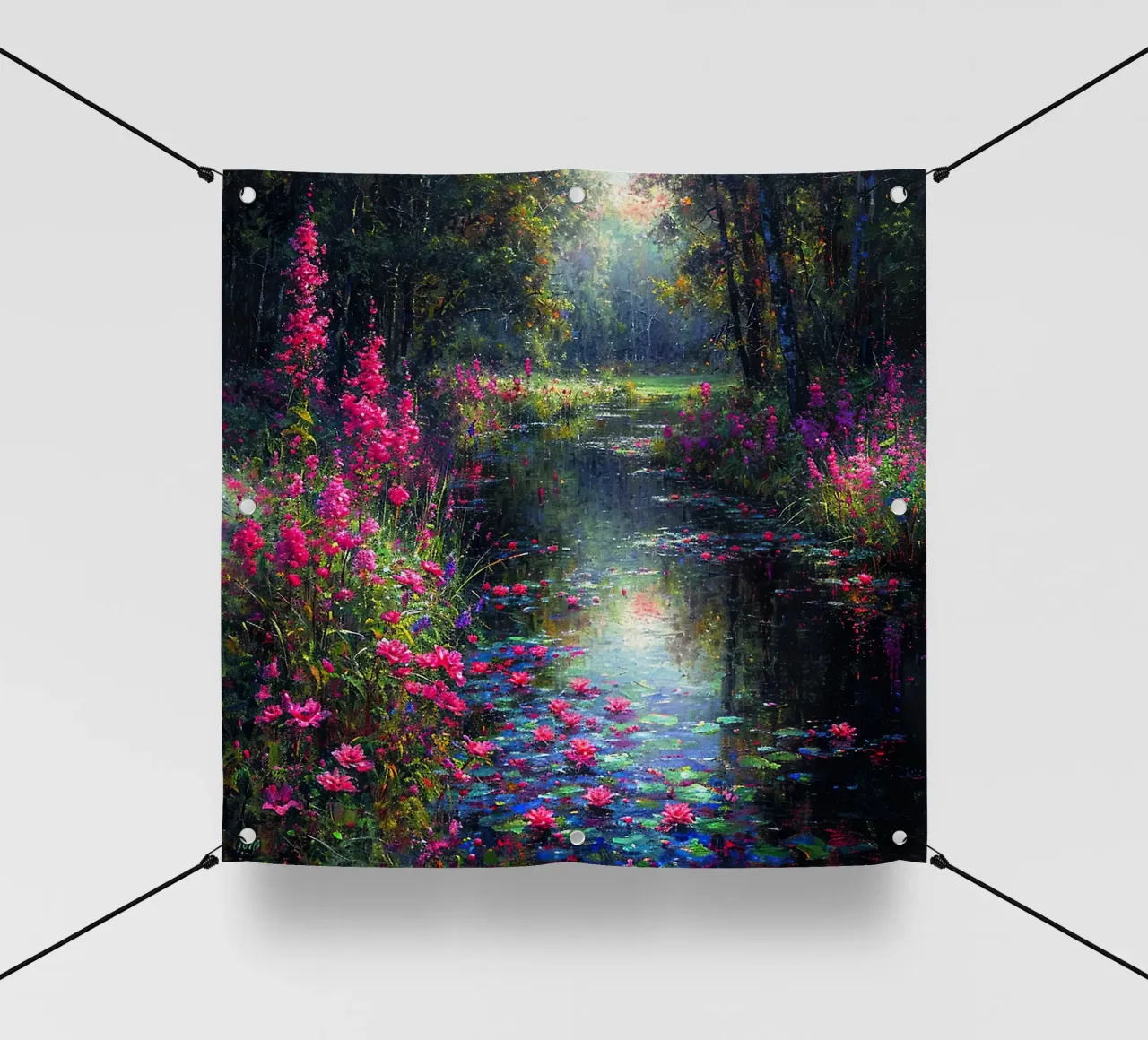 Flowered Stream telo in pvc da Seitz Michelle